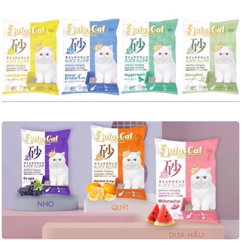 CÁT VỆ SINH AATAS 10Lit (cực kỳ thấm hút)