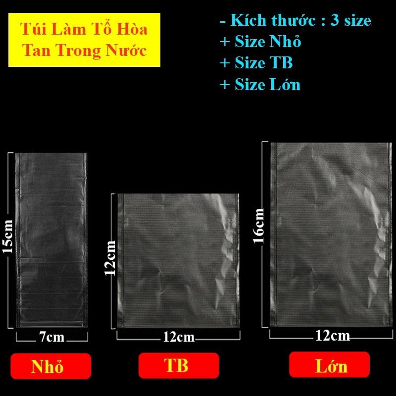 [ Một Bịch] Túi đựng mồi tự hoà tan trong nước,chuyên làm tổ câu đài tiện lợi