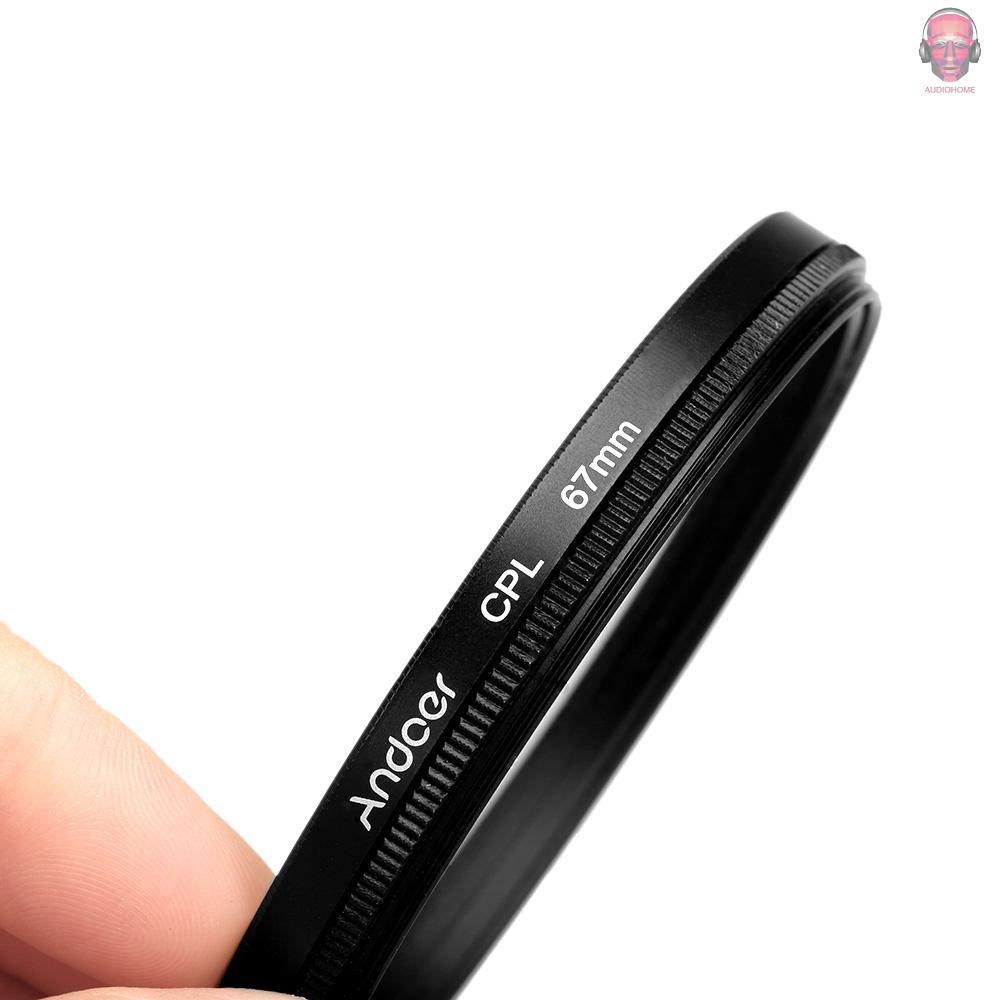 Mới Bộ Lọc Ống Kính Máy Ảnh Andoer 67mm Uv + Cpl + 4 + Star 8-point
