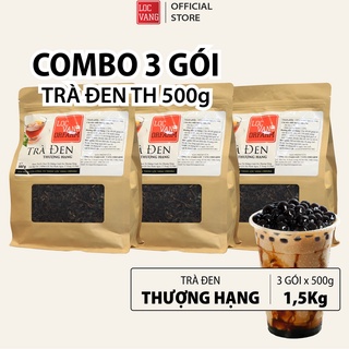 COMBO 3 Trà Đen, Hồng Trà Nguyên Liệu Làm Trà Sữa Trân Châu Đường Đen Tự Pha THƯỢNG HẠNG 500g