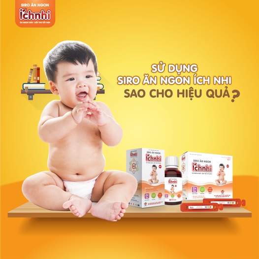 Siro Ăn Ngon Ích Nhi - Bổ sung các vi chất, cải thiện các chứng biếng ăn, giúp ăn ngon miệng và nhanh hơn (100ml).