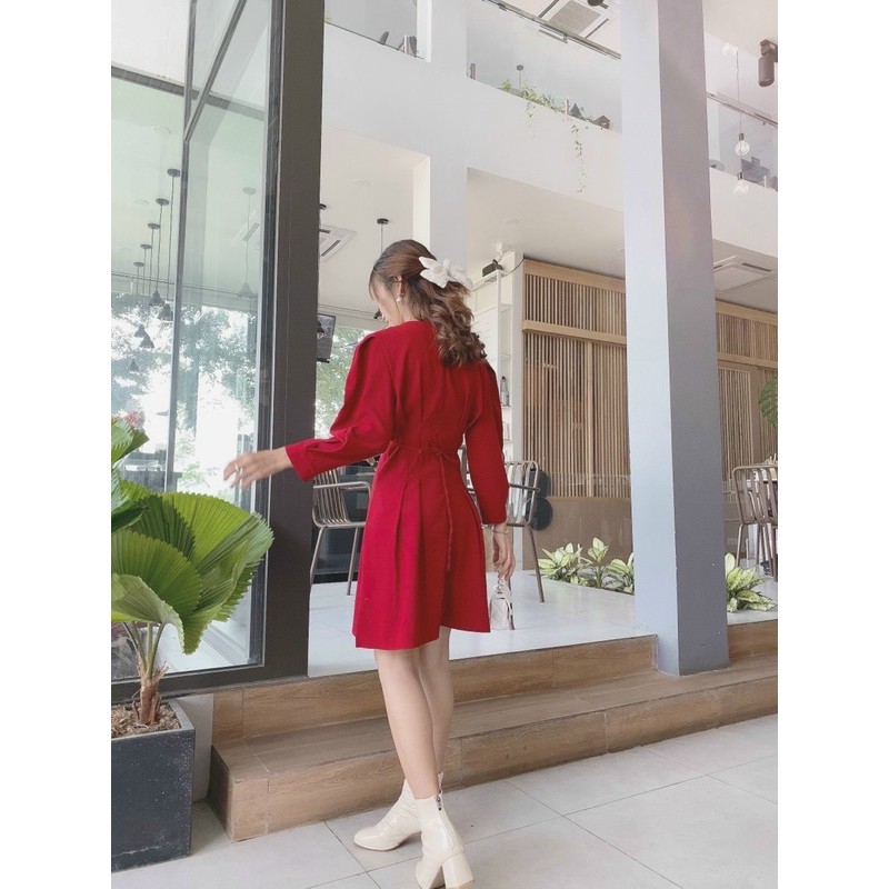 ĐẦM ĐỎ CỘT DÂY EO