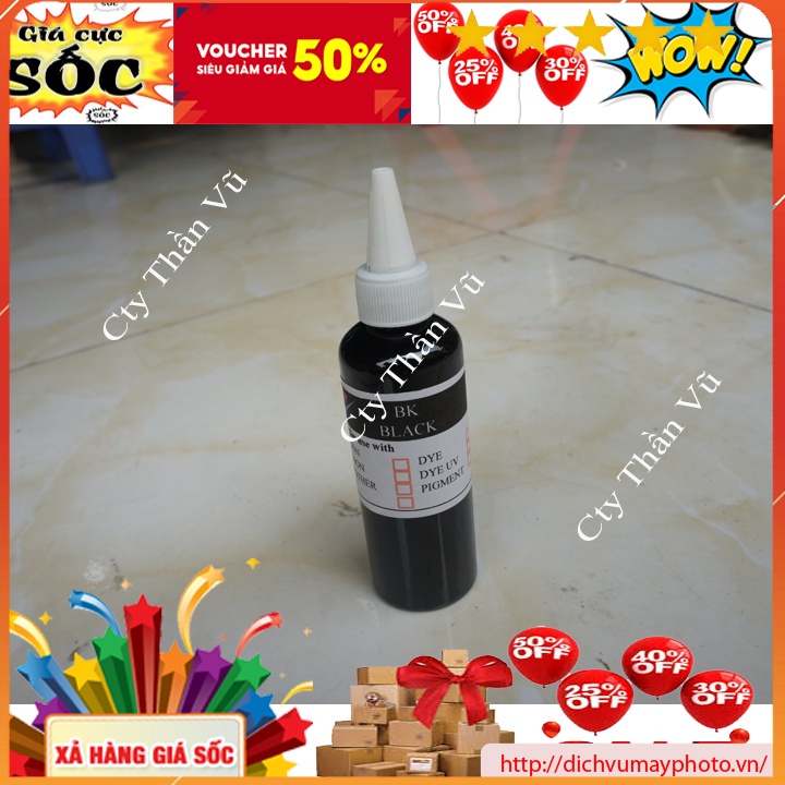 Mực dye uv 100ml cho canon IX 6770 6860 6560 TS 707 TS 5030 6030 hàng chất lượng đảm bảo Kholinhkienmayin