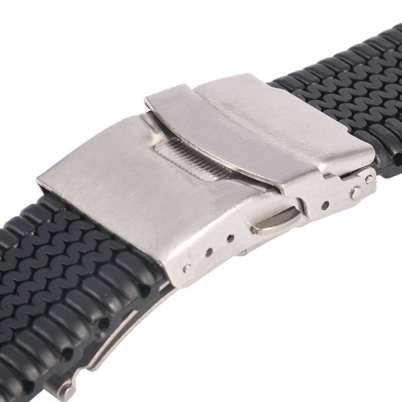 20/22/24mm Silicon Waterproof Foldable Watch Strap Swimming Watch