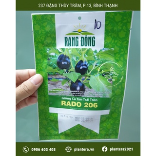 Hạt giống cà tím trái tròn rado 206 0.5g - hạt giống - rau ăn quả