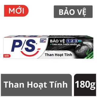 Kem đánh răng PS bảo vệ 123 than hoạt tính 230g date mới