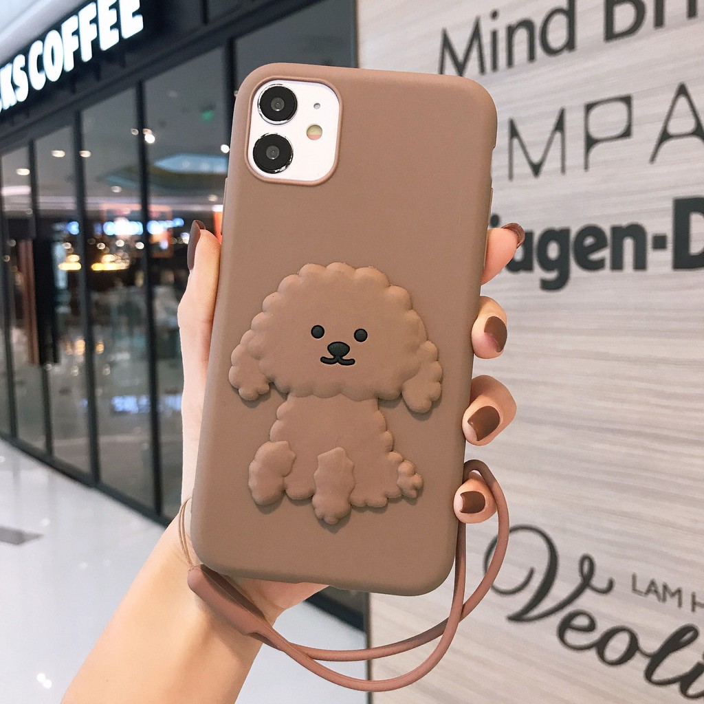 Ốp điện thoại mềm gấu Teddy đáng yêu có dây cho Samsung Galaxy A12 A10 A20 A30 A50 S A70 S9 S10 S21 Ultra Plus A31 32 | BigBuy360 - bigbuy360.vn