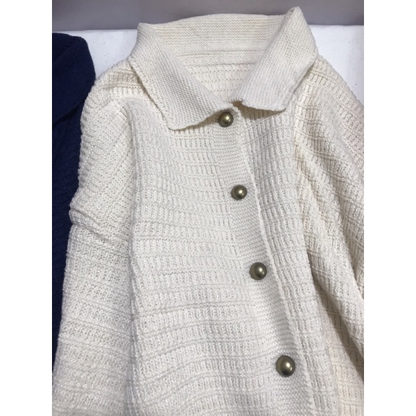 Áo len nữ dài tay cổ bẻ phong cách Hàn Quốc 3 màu siêu xinh | BigBuy360 - bigbuy360.vn