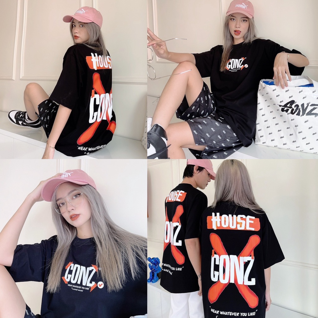 [Mã 11FASHIONSALE1 giảm 10K đơn 50K] Áo Thun Form Rộng Cotton TEE HOUSE 04 - Màu Đen/Trắng | BigBuy360 - bigbuy360.vn