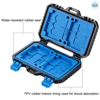 PULUZ  Waterproof Memory Card Reader Storage Box  for USB SD CF TF Reader SIM Cards Protector Case Holder for Tablet Com