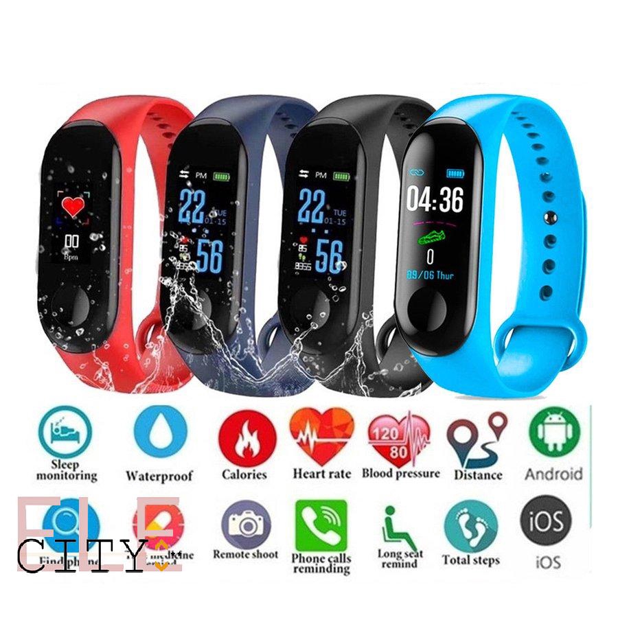 🔥🔥 Đồng Hồ Thông Minh M3 Đo Huyêt Áp Đếm Bước Chạy Chống Nước kết