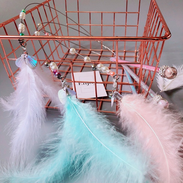 Cần Câu Mèo Màu Pastel Phối Lông Vũ Cao cấp