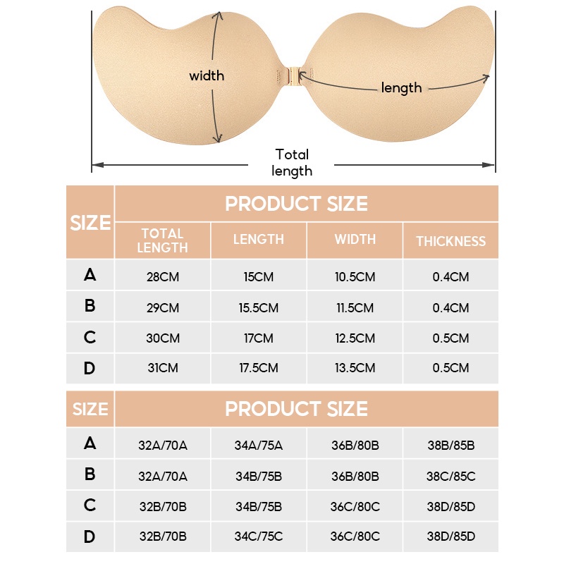 Miếng Dán Nâng Ngực Silicone Tự Dính Cho Nữ