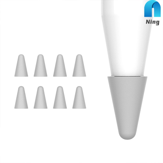 Set 8 Đầu Bọc Ngòi Bút Thay Thế Bằng Silicon Cho Ipad 1st And 2nd Generation Ipencil