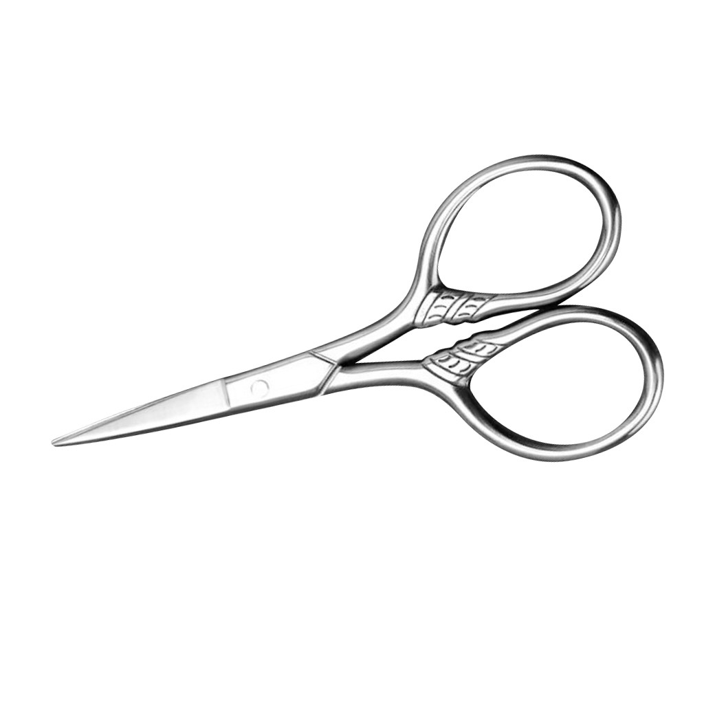 Kéo cắt tỉa râu/lông mày/lông mũi làm đẹp bằng thép không gỉ
