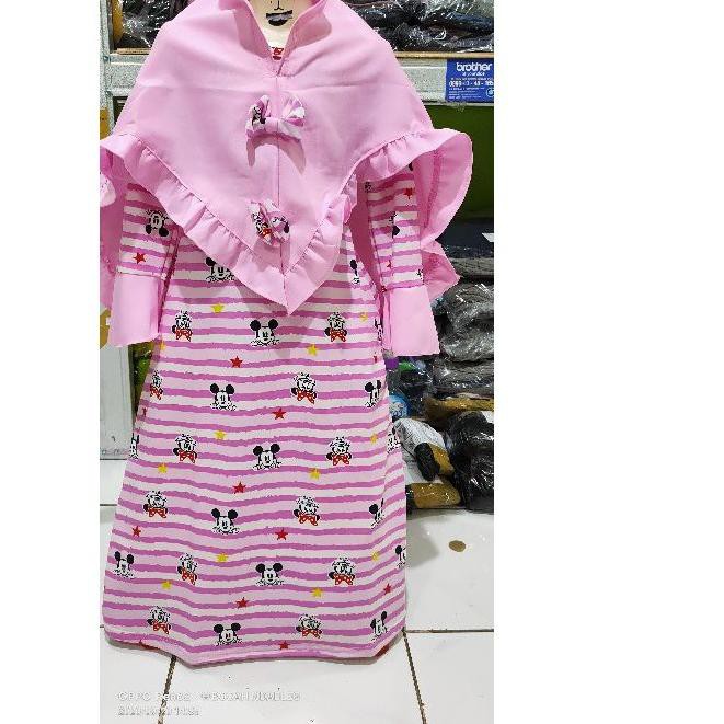 Chuột Máy Tính Gamis Anak Ijah "/ Gamis Micky Mouse / Gamis Sar Is Sar 'Ijah / Gamis Micky, Gams,,,,,, Code-713