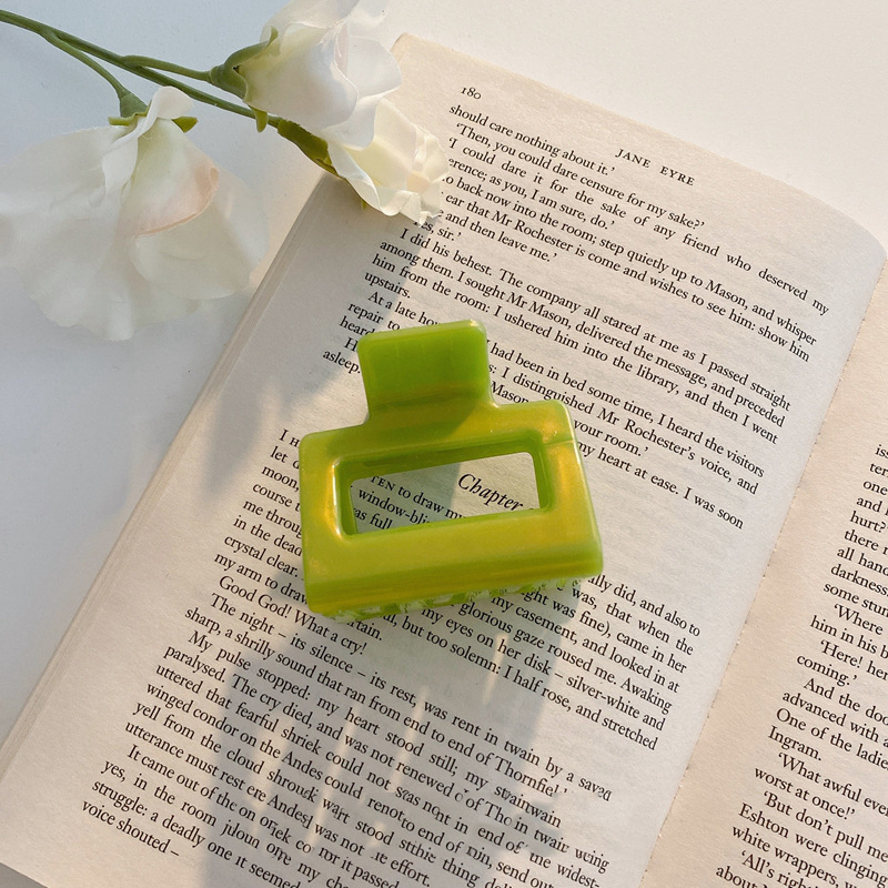 Kẹp Tóc Hình Vuông Màu Sắc Ngọt Ngào Cho Nữ