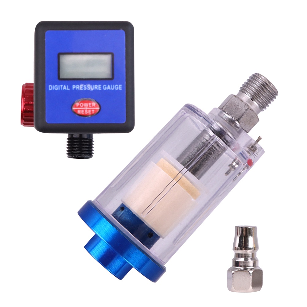 Bộ Điều Chỉnh Áp Suất Màn Hình + 1/4" Tách Nước Dầu