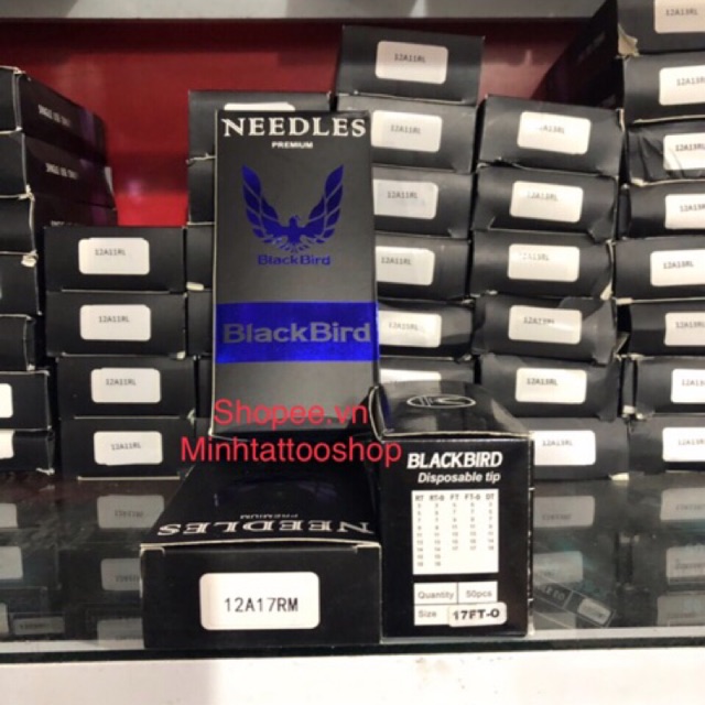 Kim xăm 17rm+ ngòi, kim ngang bán nguyệt(50kim+50 ngòi)