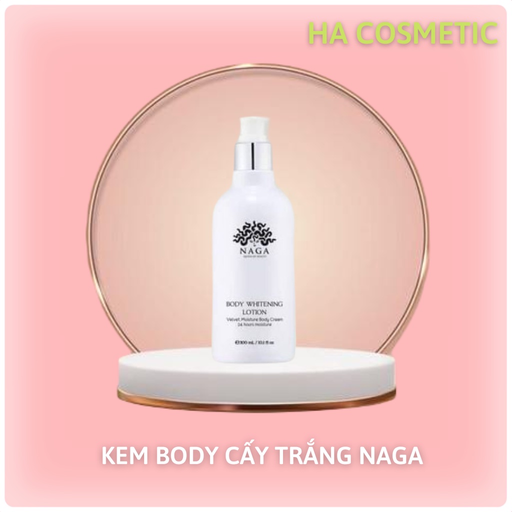 KEM BODY CẤY TRẮNG NAGA TẶNG KÈM 1 TẮM TRẮNG KÉN TẰM, HA COSMETIC