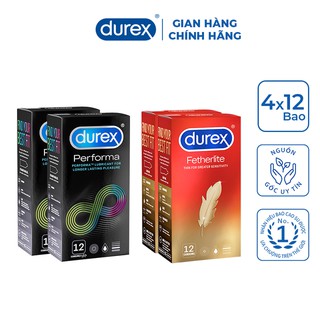 Combo bao cao su Durex Kéo dài quan hệ+Siêu mỏng