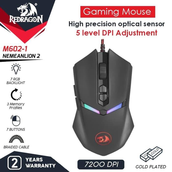 Chuột Gaming Redragon Rgb Nemeanlion 2 - M602-1