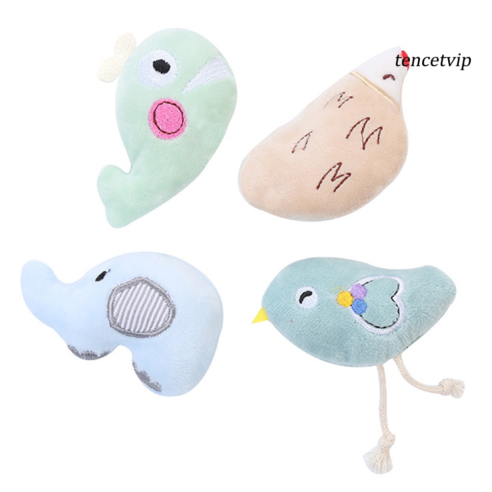 Đồ chơi gặm hình thú hoạt hình nhồi bông dễ thương cho thú cưng