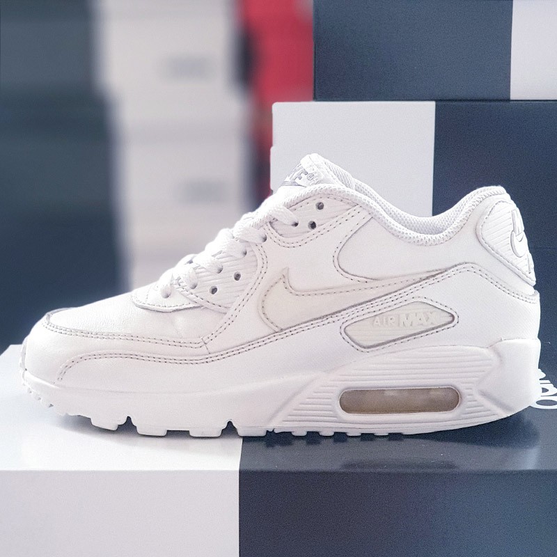 Giày Chính Hãng Nike Air Max 90 white, size 35.5, real 2hand