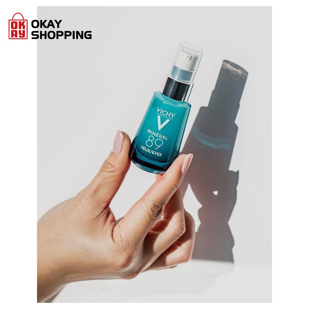 Kem dưỡng ẩm, giảm quầng thâm và bọng mắt Vichy Reparing Eye Fortifier Minéral 89 Eyes 15ml | BigBuy360 - bigbuy360.vn