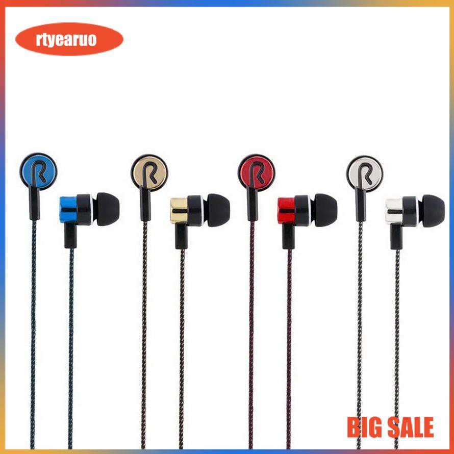 Tai nghe in ear kim loại dây dù chống rối Super Bass