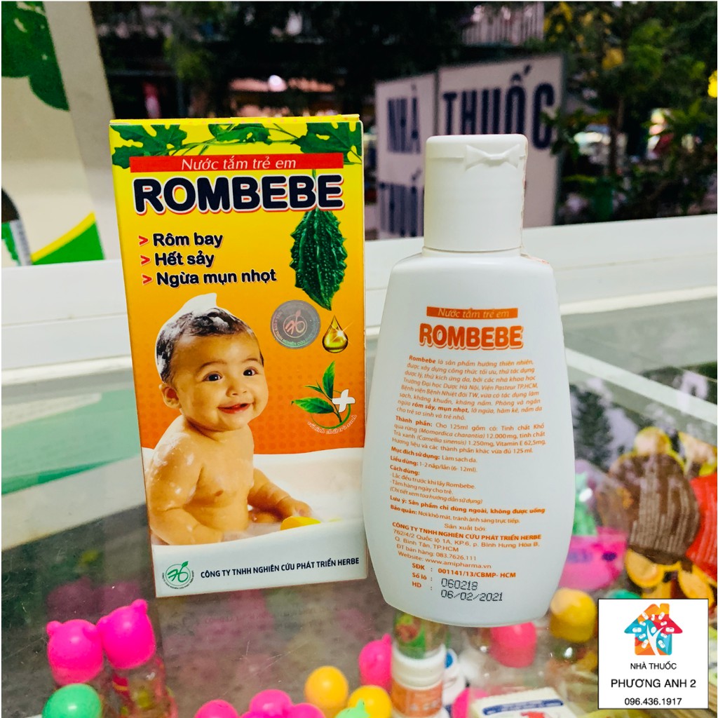 Sữa tắm rôm sảy Rombebe