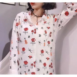 SƠ MI HỌA TIẾT HOA