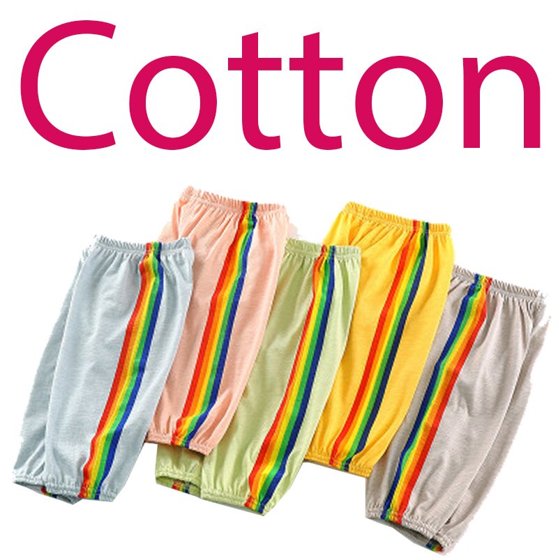 Quần Ngủ Cotton Màu Trơn Chống Muỗi Cho Bé Từ 1-7 Tuổi