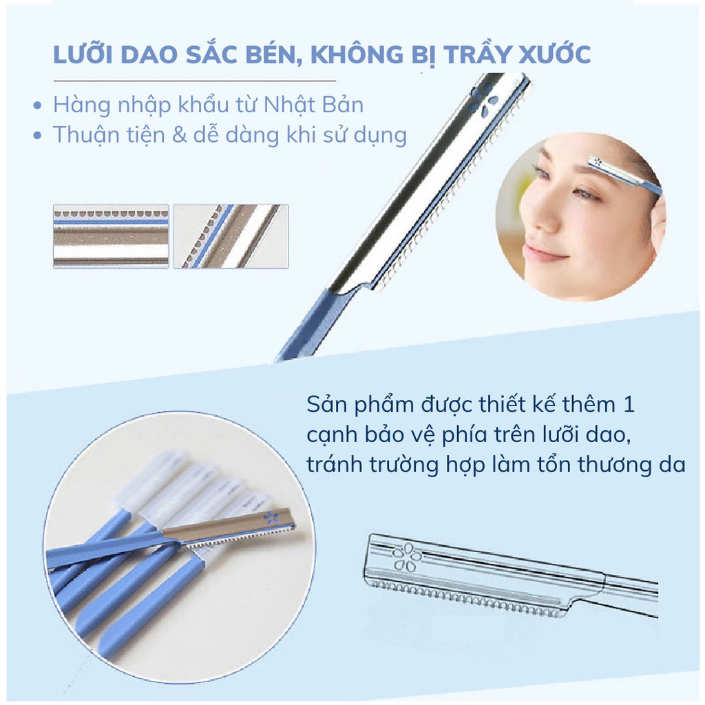 Dao Cạo Chân Mày Kai Groom Eyebrow Razor 1 Cây Groom! Eyebrow Razer