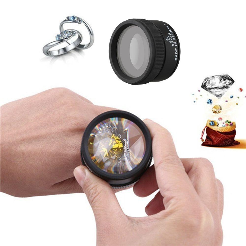 Kính lúp quillan đánh giá đồ trang sức cầm tay nhẹ 30x 36mm cho tem đồng hồ sửa chữa loupe