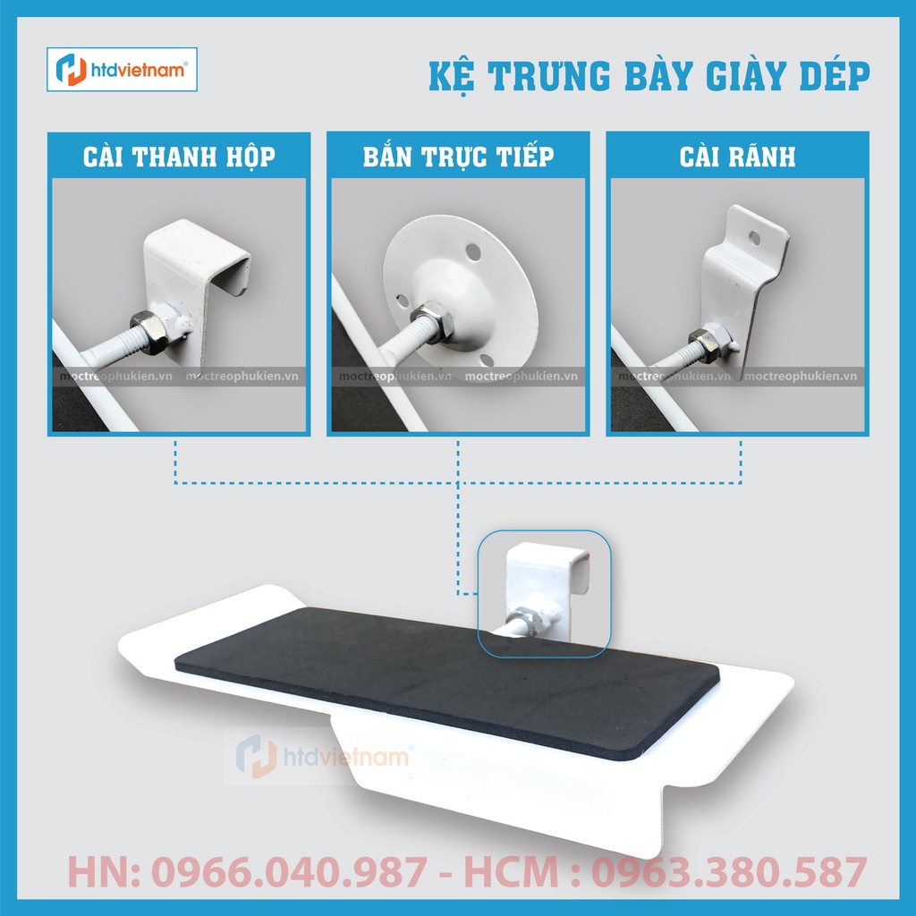 KỆ TRƯNG BÀY GIÀY DÉP THÔNG MINH - LẮP ĐẶT ĐƠN GIẢN