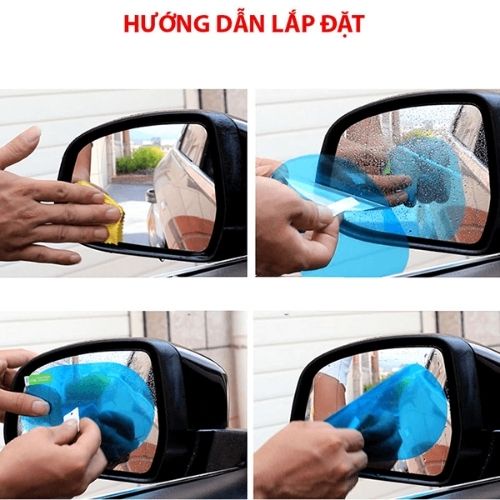 Miếng dán chống nước gương chiếu hậu kính ô tô xe hơi, miếng dán chống nước chống chói gương chiếu hậu