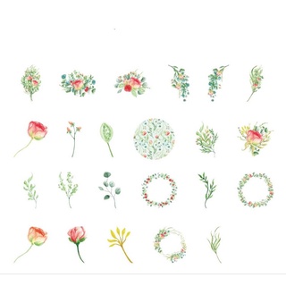 Hộp 45 hình dán sticker hoa