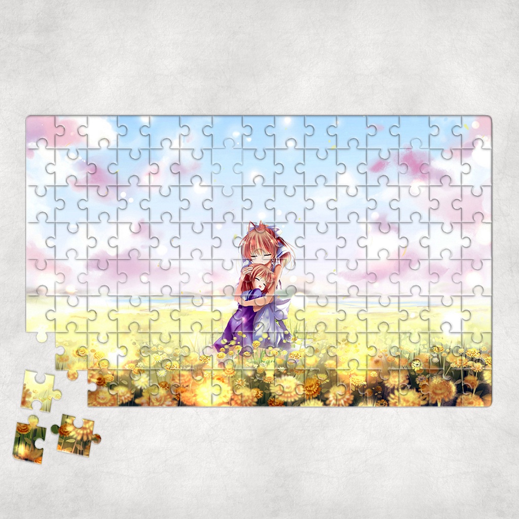 Tranh ghép hình A4, A5 Anime, xếp hình CLANNAD - Mẫu 1