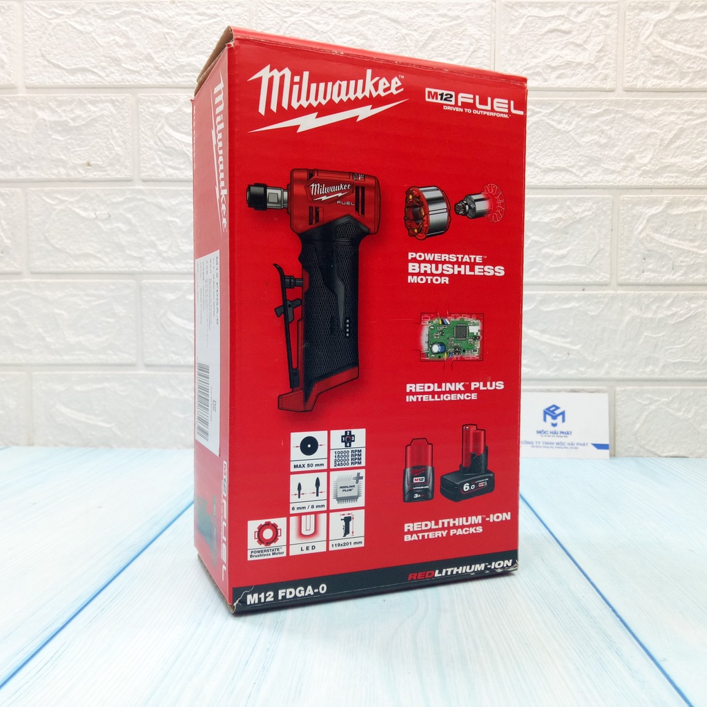 Máy mài khuôn góc dùng pin Milwaukee M12 FDGA chính hãng