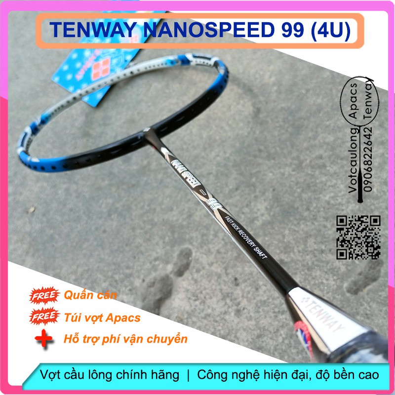 Vợt cầu lông Tenway NanoSpeed 99 - 4U - Vợt thích hợp đánh phong trào