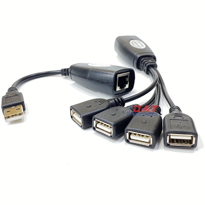 Bộ Mở Rộng Cổng USB Bằng Cổng Mạng LAN RJ45 - 1 Đầu Ra 4 Đầu Female