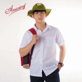 Áo Sơ Mi Trắng Học Sinh Unisex (Video+ ảnh thật)
