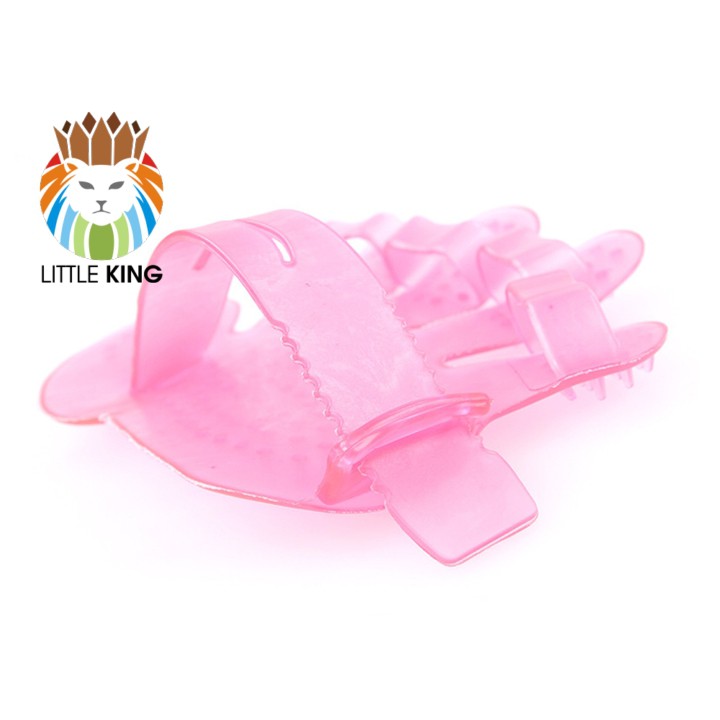 Găng tay tắm và chải lông rụng cho chó mèo, thú cưng Little King chất liệu cao su