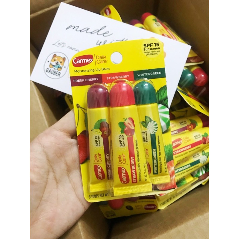 SON DƯỠNG MÔI CARMEX LIP BALM ĐỦ CÁC LOẠI