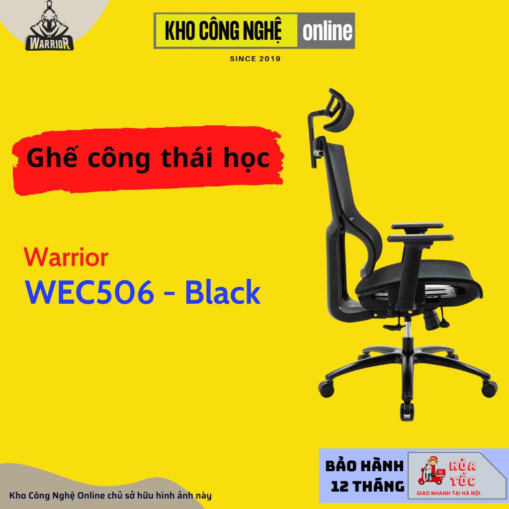 Ghế công thái học ergonomic WARRIOR Hero series – WEC506 (Hàng chính hãng)