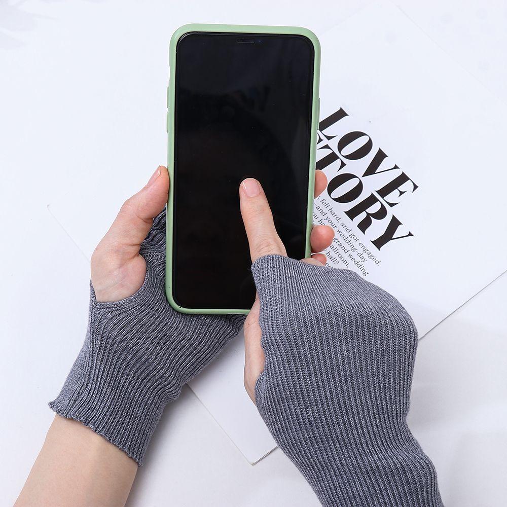 Găng Tay Hở Ngón Màu Sắc Thời Trang Cho Nữ