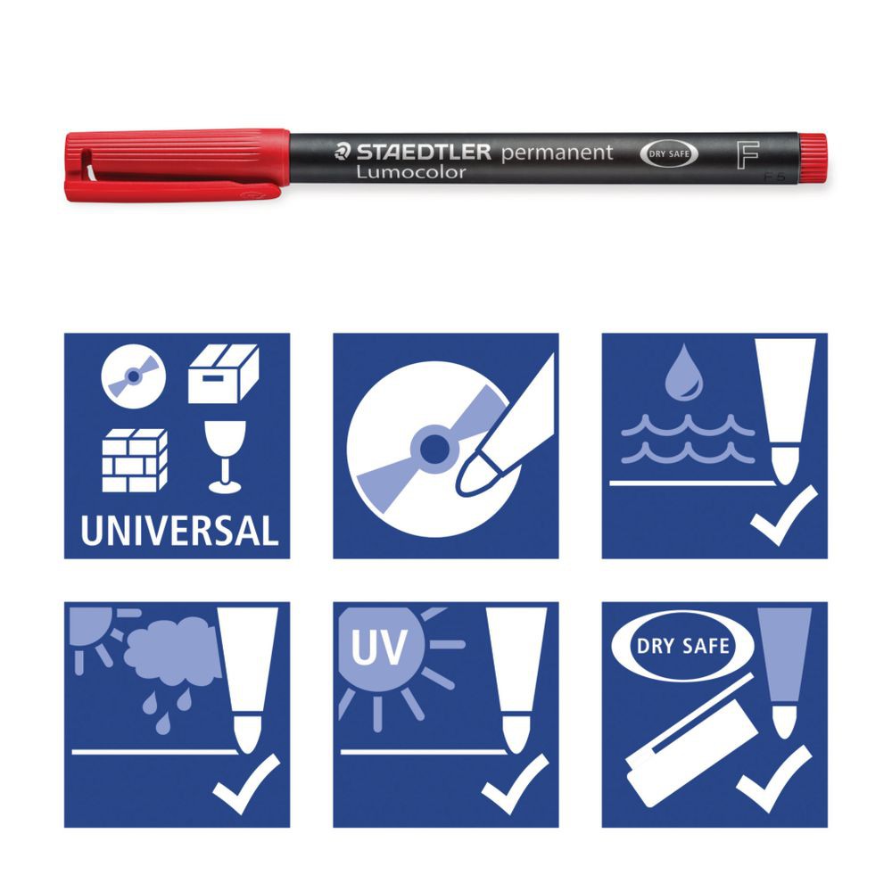 Bút dạ kính  STAEDTLER Lumocolor Permanent 318 nét F=0.6mm