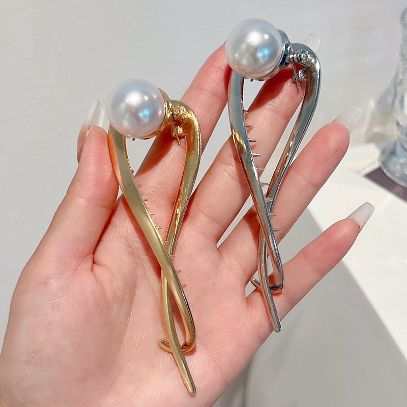 Kẹp Tóc Đính Ngọc Trai Giả Thời Trang Nữ Tính