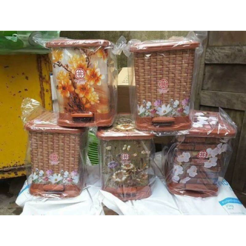 Thùng rác nhựa giả mây, nhựa Việt nhật 3 kích cơ